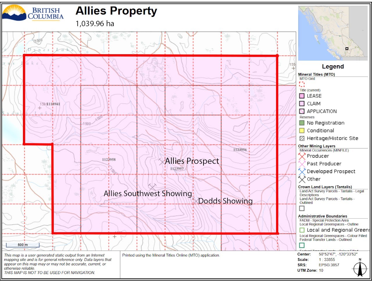 Allies property map